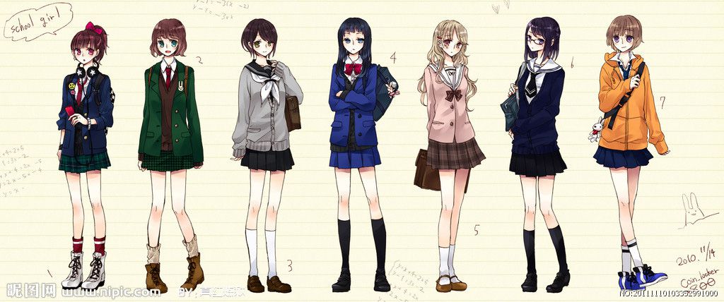 卡通校服設(shè)計圖